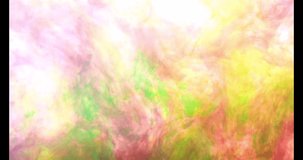 An abstract artwork featuring a dynamic and soft ink-in-water effect. This image features a blend of pastel shades of pink, yellow, and neon green that blend together to create an elegant smoke or cloud texture. - Powered by Shutterstock - Get 15% off with code: PIKWIZARD15