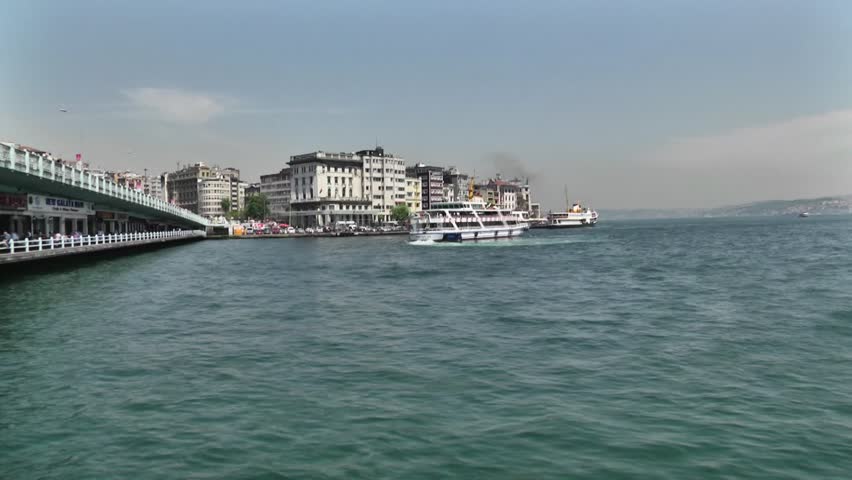 Istanbul Galata Bridge -  Timelapse