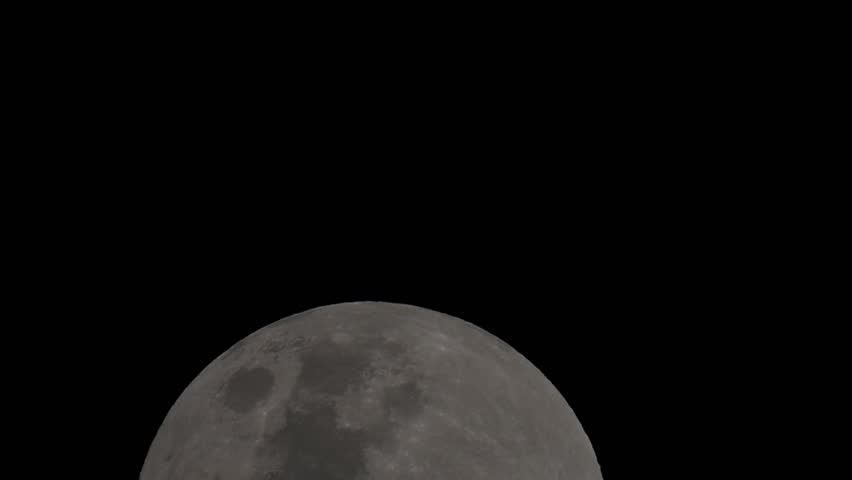 the moon is visible at night during the full moon
