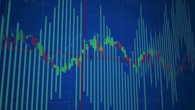 3D chart showing cyan bars red or green line red cursor appearing nodes forming network showing users. Network, connections, dashboard, analytics, visualization, abstract, futuristic - Powered by Shutterstock - Get 15% off with code: PIKWIZARD15
