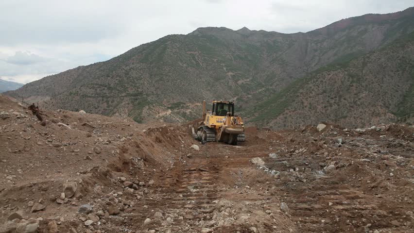Building road for barrage- Road Construction
