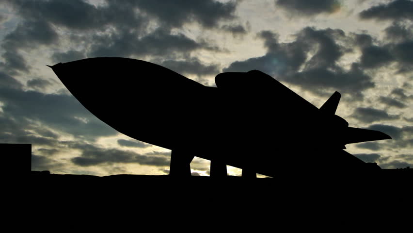 Alabama Space and Rocket Center Shuttle clouds.

