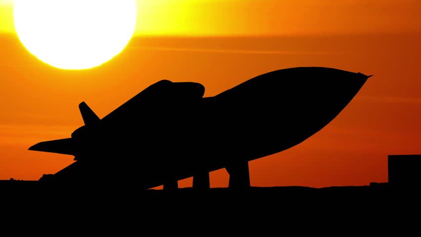 Alabama Space and Rocket Center Shuttle sunset.

