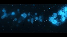 Abstract futuristic background with glowing blue hexagons. Represents technology data and innovation. Ideal for digital design and modern concepts - Powered by Shutterstock - Get 15% off with code: PIKWIZARD15