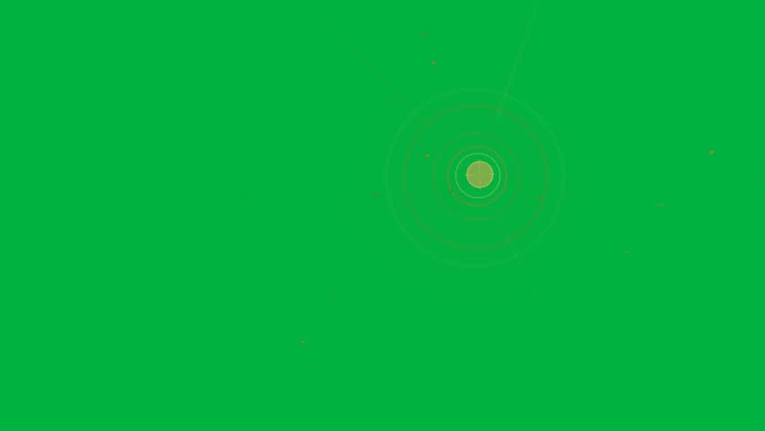 Vertical video: Emerging orange core radiating rings beams dots on transparent canvas, copy space. Radial, neon, burst, particles, gradient, abstract, animation