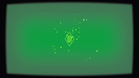 Diamond appearing, neon-green net growing, linking nodes, highlighting nucleus on transparent bg. Abstract, neural, network, lattice, mesh, visualization, interface - Powered by Shutterstock - Get 15% off with code: PIKWIZARD15
