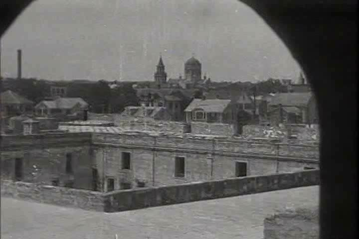 1910s - Historic St. Augustine, Florida in 1917 - Castillo de San Marcos National Monument and Fort Matanzas National Monument