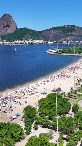 Rio De Janeiro Skyline In Rio De Janeiro In Brazil. Sugarloaf Mountain Scenery. Downtown District. Guanabara Bay Skyline. Rio De Janeiro Skyline In Rio De Janeiro In Brazil. Beautiful Landscape.