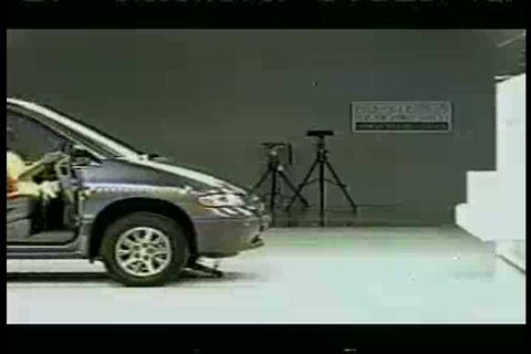 1990s - Dodge Grand Caravan crash test