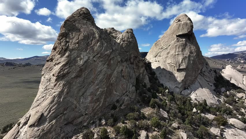 Close up of one of the peaks in City of Rocks Idaho