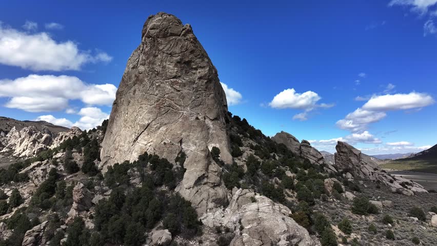 City of Rocks ridge cross Idaho desert