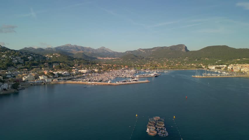 Landscaspe of mallorca in a golden summer sunset