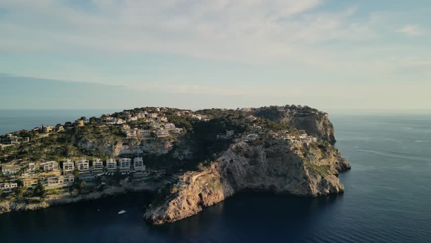 Landscaspe of mallorca in a golden summer sunset