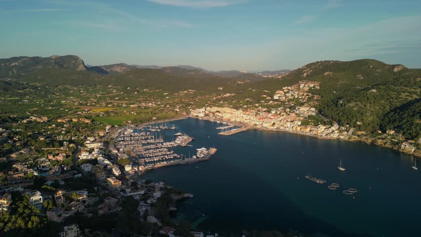 Landscaspe of mallorca in a golden summer sunset