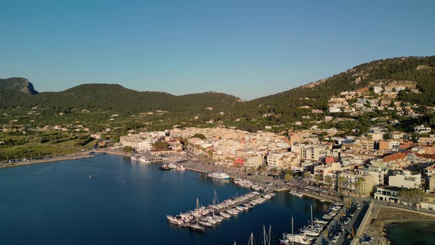 Landscaspe of mallorca in a golden summer sunset