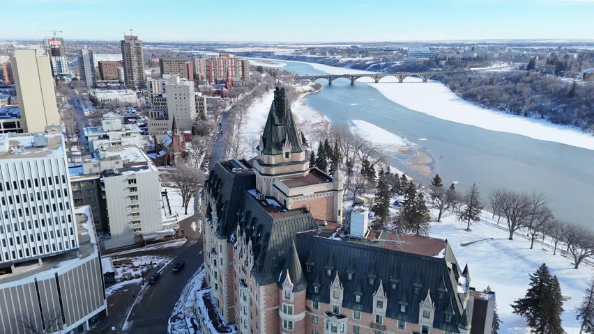 Aerial drone footage captures Saskatoon