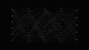 Neural network visualizes data flow within an AI system during processing Useful for illustrating advanced tech - Powered by Shutterstock - Get 15% off with code: PIKWIZARD15