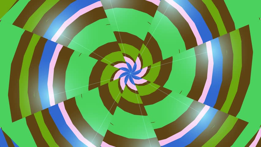 Abstract colorful spiral pattern rotating seamlessly, perfect for backgrounds, visuals, and creative projects.