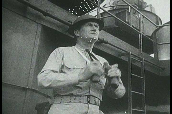 1940s - Newsreel story: Navy blasts the Marshall Islands - Gunners shoot down Japanese planes