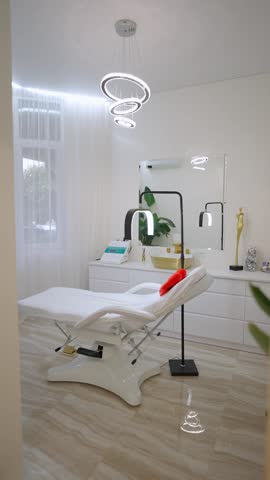 Beauty salon with spa chair. interior of cosmetic clinic. Concept of cosmetic office.