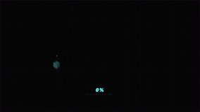 Digital loading bar with cube animation, futuristic progress indicator for data processing. - Powered by Shutterstock - Get 15% off with code: PIKWIZARD15
