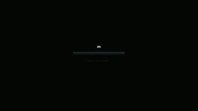 Progress bar loading on black screen, digital interface system initialization. - Powered by Shutterstock - Get 15% off with code: PIKWIZARD15