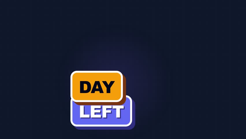 A colorful 2D animated graphic displaying the number 4 with the words 