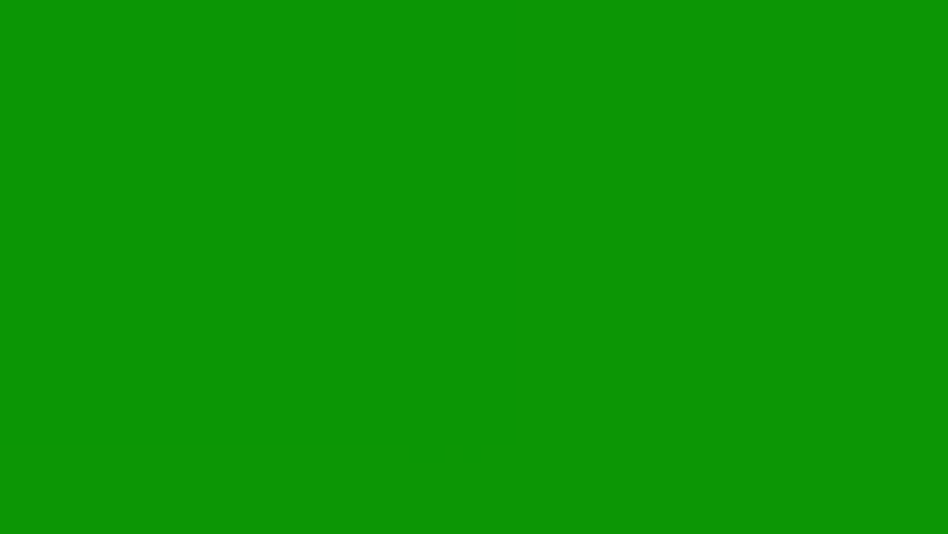 A green screen background featuring a white center with a picture of a man and a flock of birds flying in the sky.