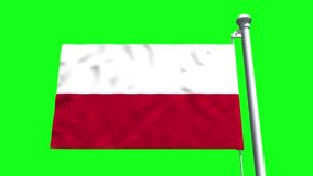 Waving flag of Poland