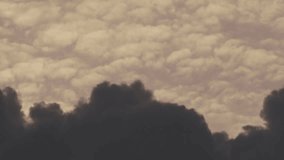 Dark Storm Cloud Moving Under White Cloud Texture at Sunset   - Powered by Shutterstock - Get 15% off with code: PIKWIZARD15