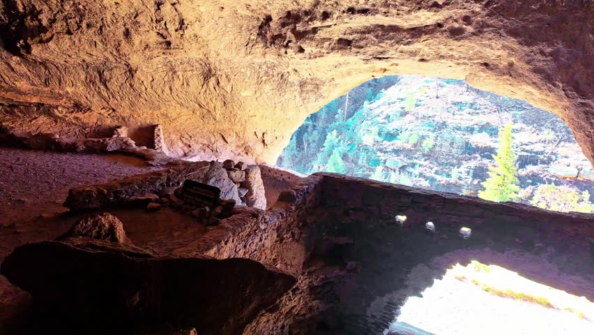 View from Inside Gila Cliff Dwellings National Monument New Mexico