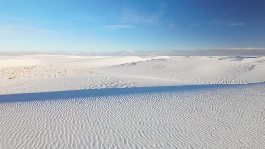 Panoramic View of White Sands Dunes in White Sands National Park New Mexico