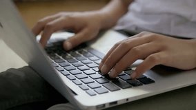 Close-up of female hands typing on laptop keyboard, representing remote work, digital communication, online productivity, and modern office lifestyle. - Powered by Shutterstock - Get 15% off with code: PIKWIZARD15