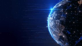 Global network connection. World map point line composition business. Digital data social networking technology worldwide connectivity. Global grid connection. map world. Futuristic. 3D Illustration - Powered by Shutterstock - Get 15% off with code: PIKWIZARD15