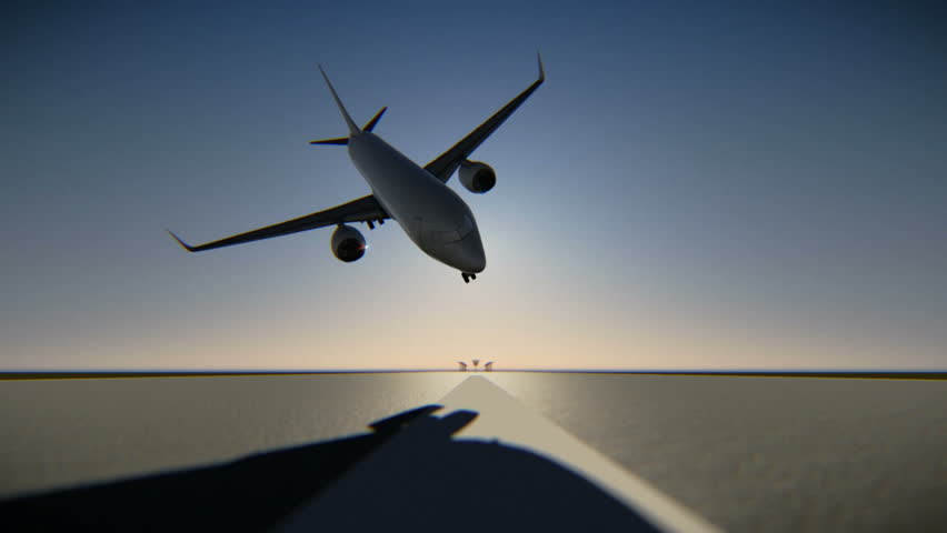 Crash on airport runway during landing
