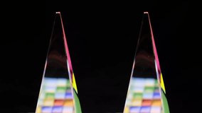 Crystal pyramid prism with refraction and holographic effect on dark background - Powered by Shutterstock - Get 15% off with code: PIKWIZARD15