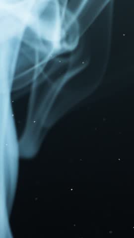 Smoke and Particles on Black Background