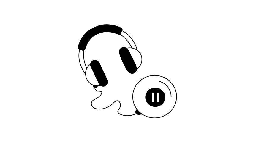 Headphones symbolizing listening to music for relaxation and joy