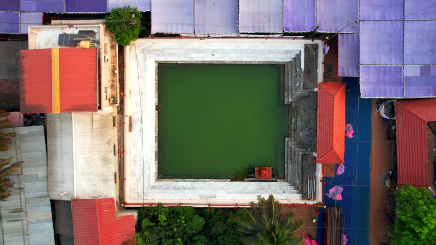 Malpe, Udupi, Karnataka, India - 26 March 2024 
Sri Vadabhandeshwara Temple, Temple Pond, Malpe, Udupi