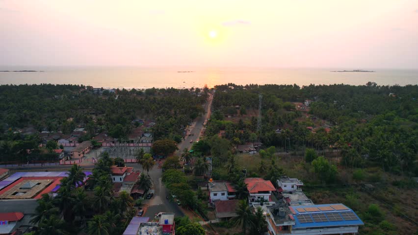 Malpe, Udupi, Karnataka, India - 26 March 2024 
Sri Vadabhandeshwara Temple, Malpe, Udupi