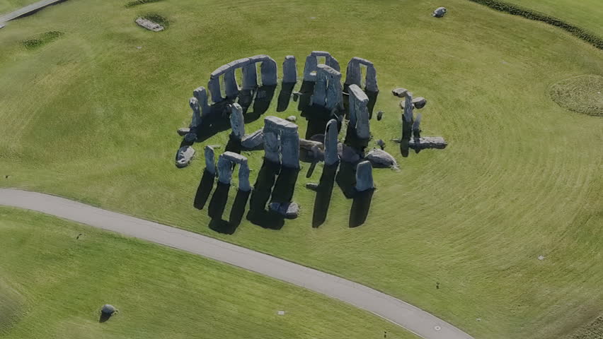 Stonehenge Bird Eye View Background