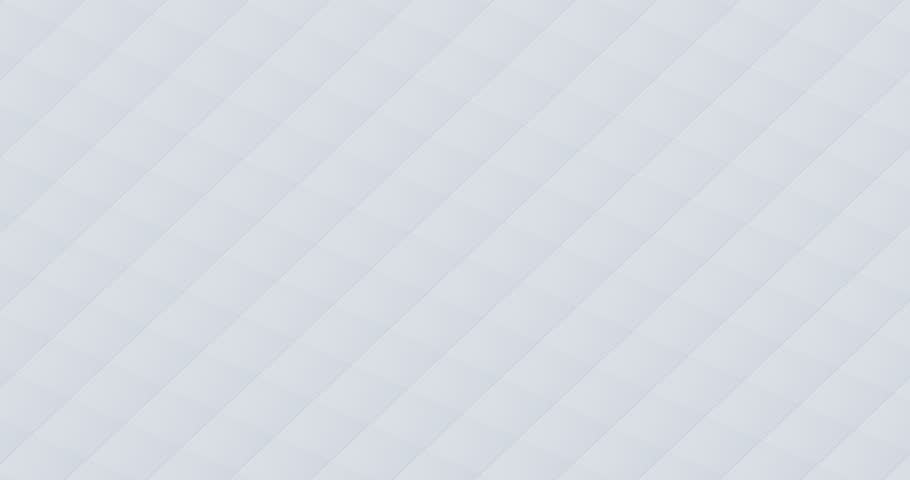 Background animation featuring a minimalist technological design consisting of a blue cube-shaped pyramid structure with animated sections moving up and down