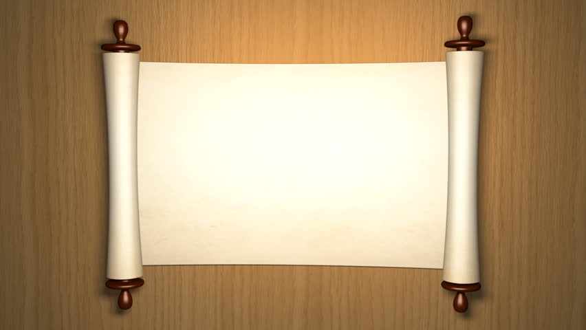 Scroll of old parchment, 3d animation Shutterstock HD Video #4069162.