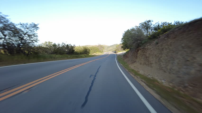 Carrizo Plain Highway 58 East Mountain Canyon 05 Front View Driving Plates of Wild Flowers Super Bloom in California USA
