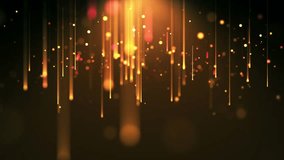 Festive amber motion golden falling streaks abstract 4k video loop - Powered by Shutterstock - Get 15% off with code: PIKWIZARD15