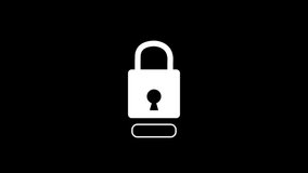 Digital security concept: animated padlock with password entry field for cybersecurity and data protection projects - Powered by Shutterstock - Get 15% off with code: PIKWIZARD15
