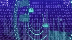 Playback starting, central HUD pulsing, nodes spiraling into helix, binary code scrolling for data. Holographic, visualization, rings, spiral, orbs, cyan, purple - Powered by Shutterstock - Get 15% off with code: PIKWIZARD15