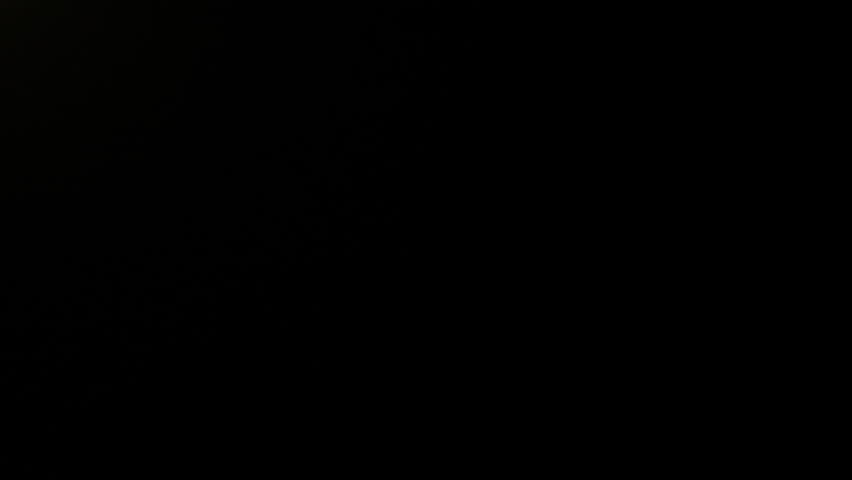 Full Moon Glowing in Dark Night Sky
