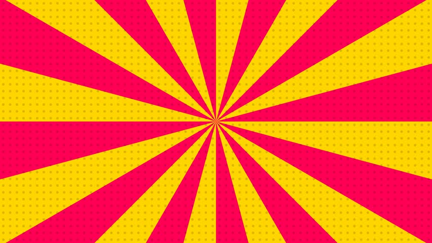 Vibrant pop art style Super Sale banner with a comic book burst and sunbeam background in red, yellow, and blue.