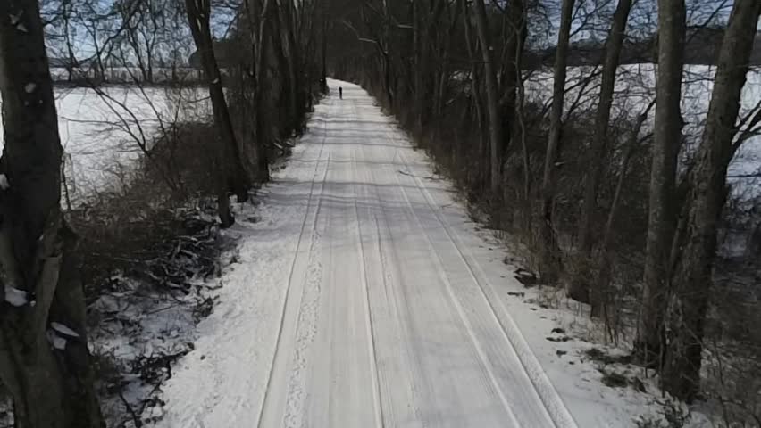 Snow covered wintertime scene in south central Kentucky